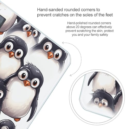 Báscula de baño digital con diseño de pingüinos bebé miniatura 4