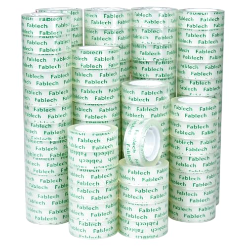 96 Rolls Crystal Clear Tape Refills for Dispenser, 3/4 Inch x 1000 Inch, 1 Inch Core, Multi-Purpose Transparent Stationery Tape for Home, School, Office, Craft &amp; Daily Use