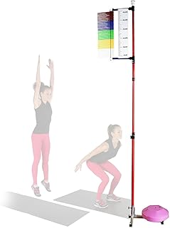 DISHENGZHEN Vertical Jump Tester 3.9-11.5 Feet Vertical Jump Tester with Stable Base, Basketball Volleyball Spike Coach Challenger, Physical Training Coordination