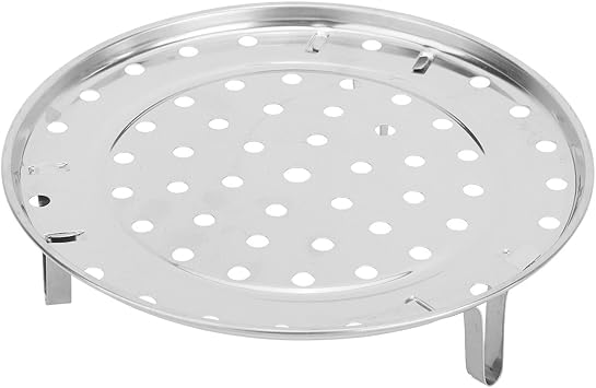 Steamer Rack, 10.2 Inch Round Steaming Tray with Detachable Stand