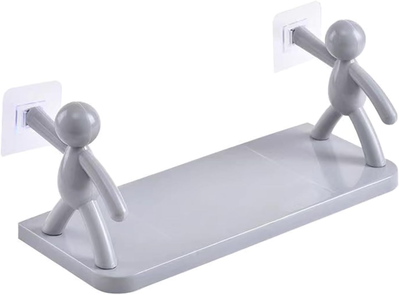 Humorous Figurine Bathroom Shelf Water Materials Shower Holders for Renters Home Decors Accessory Without Damaging Bathroom Shelf