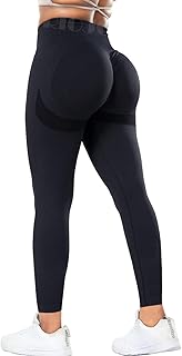 RIOJOY Scrunch Butt Leggings Damen High Waist Seamless Push Up Booty Leggins Hose für Sport Yoga Fitness Gym Workout