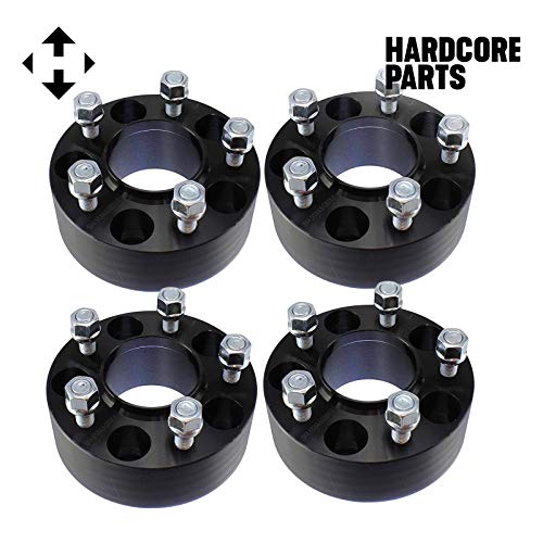 4pc 1.5\" Black Hubcentric 5x4.5 (5x114.3) Wheel Spacers Adapters - Fits Jeep Wrangler TJ Cherokee Liberty