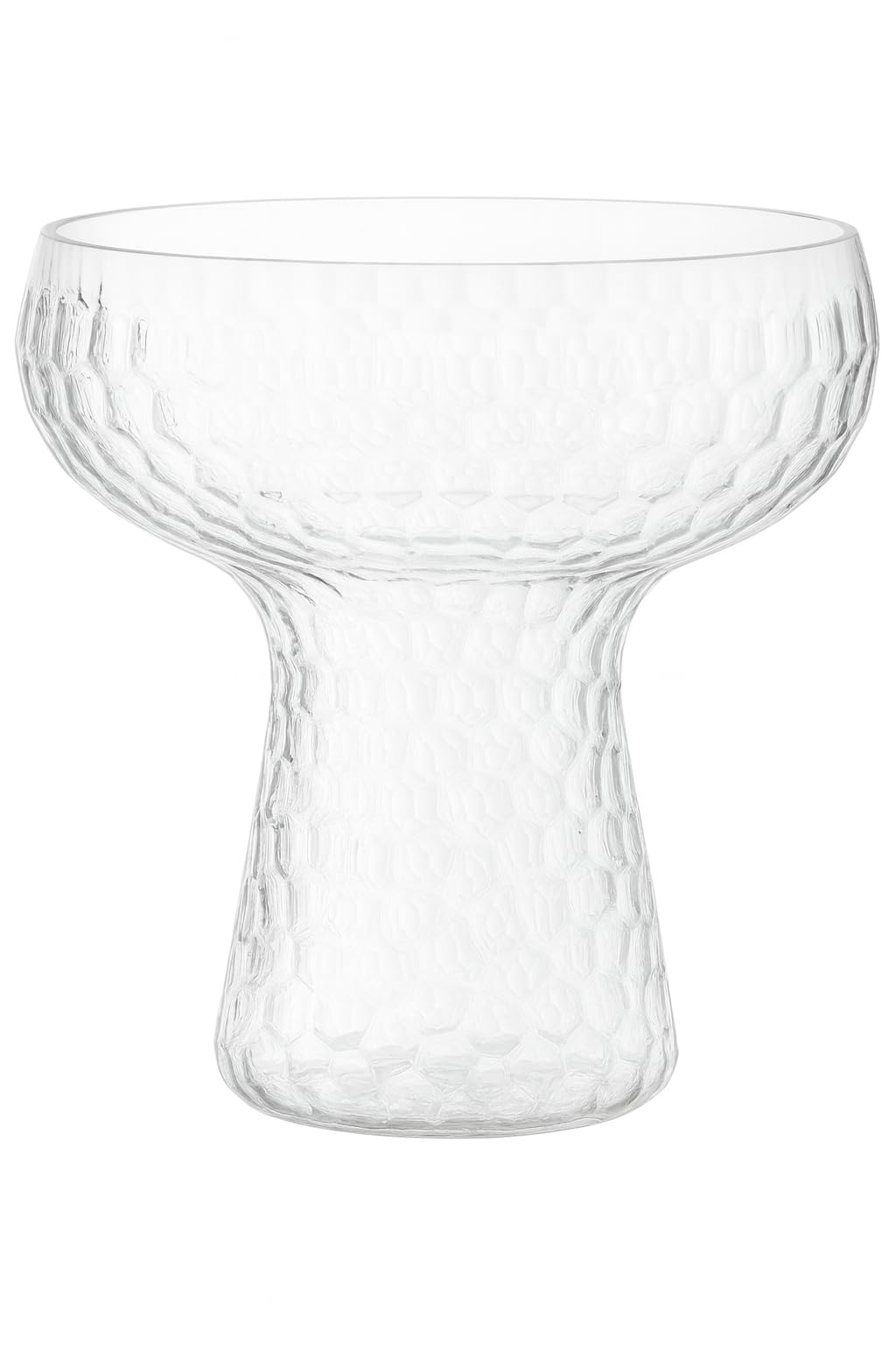 Oojami Plastic Margarita Glasses 11 oz 40 Pack - Heavy Duty Clear Hammered