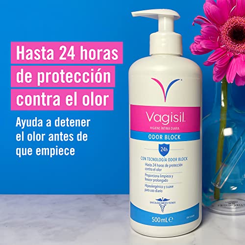 Vagisil Higiene Íntima Diaria Odor Block, 24H De Protección Contra El Olor, Hipoalergénico, Confianza Todo El Día, 500ml - imagen 2
