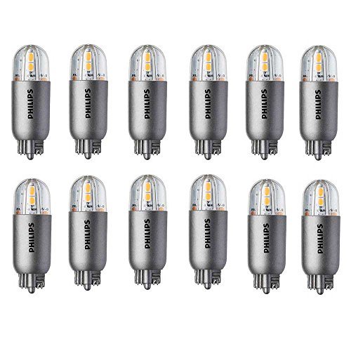Philips LED 463455 Soft White 18 Watt Equivalent Wedge Capsule T5, 12 Pack, 18W, 12 Count