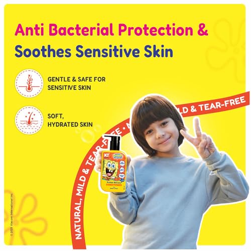 Image of Protein Detangle Conditioner | Pediatrician Approved | Cocoa Butter & Basil | Non-Greasy Frizz Control for Kids | 200 ml