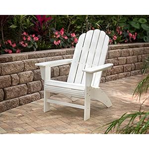 POLYWOOD Vineyard Curveback Outdoor Adirondack Chair, Slate Grey POLYWOOD Vineyard Curveback Outdoor Adirondack Chair Slate Grey