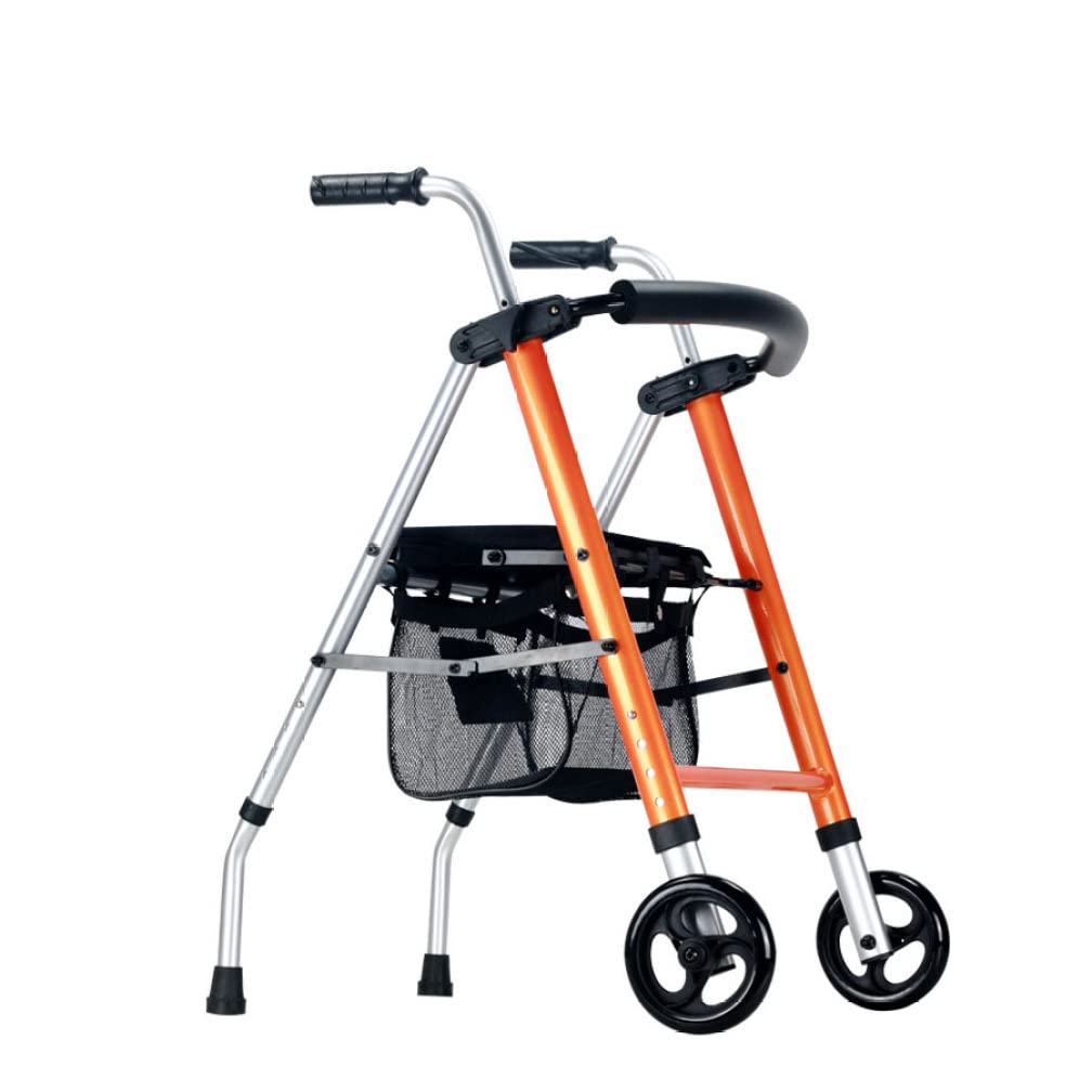NOBRIM Walkers składane łożysko nośne ze stopu aluminium regulacja wysokości chodzik dla seniorów rehabilitacyjny wózek na zakupy