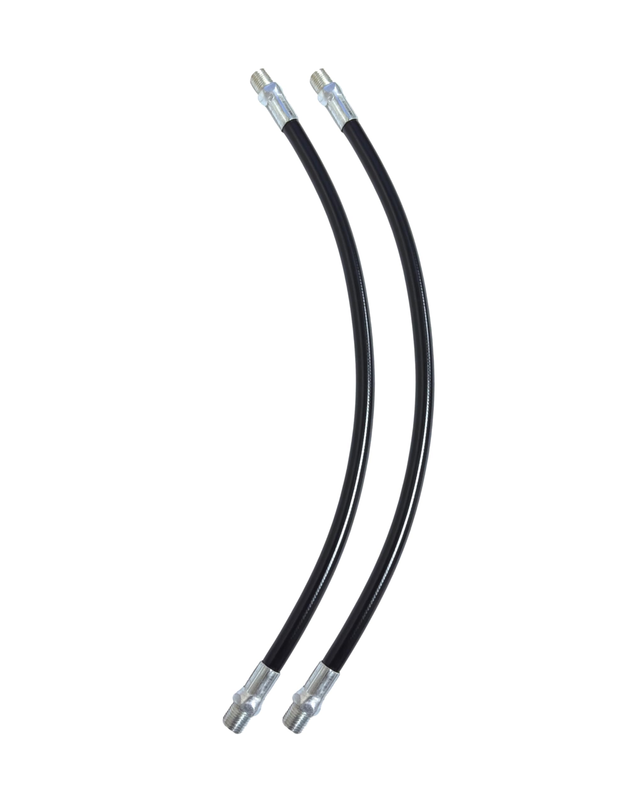Grease Gun 12" Hose With Zinc Plated Steel End Connection | Use In Tight Spaces With Hand Grease Gun | Highly Flexible | Thermoplastic Construction-image-39