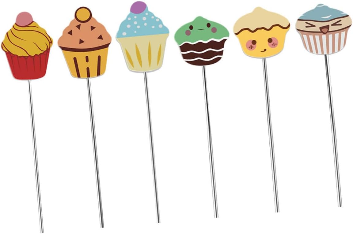6pcs Stainless Steel Needles Baking Doneness Test Needle for Cake Cookies Bread DIY Baking Tools Kitchen Probe with Multiple for Precise Texture Detection