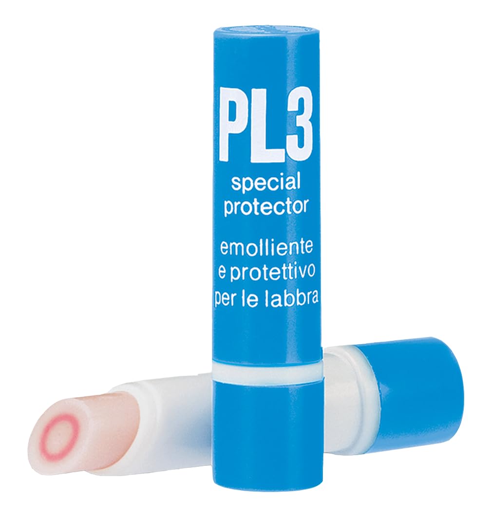 KELEMATA PL3 Stick Labbra con Anello Rosso, Burrocacao Idratante e Riparatore 3,7g, Balsamo Labbra Screpolate, Triplice Azione Protezione Vento Freddo e Sole, Trattamento Quotidiano Anti-Secchezza