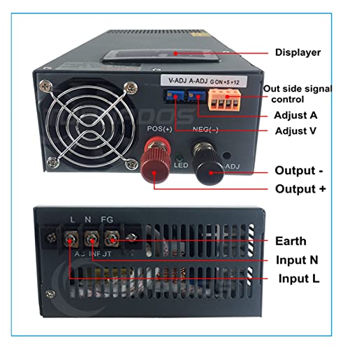 Alimentation réglable 1500W DC évitez les surtensions sur banc labo - 5