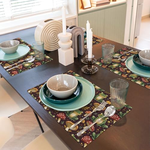 Set de table de salle à manger lavable lot de 4 pièces