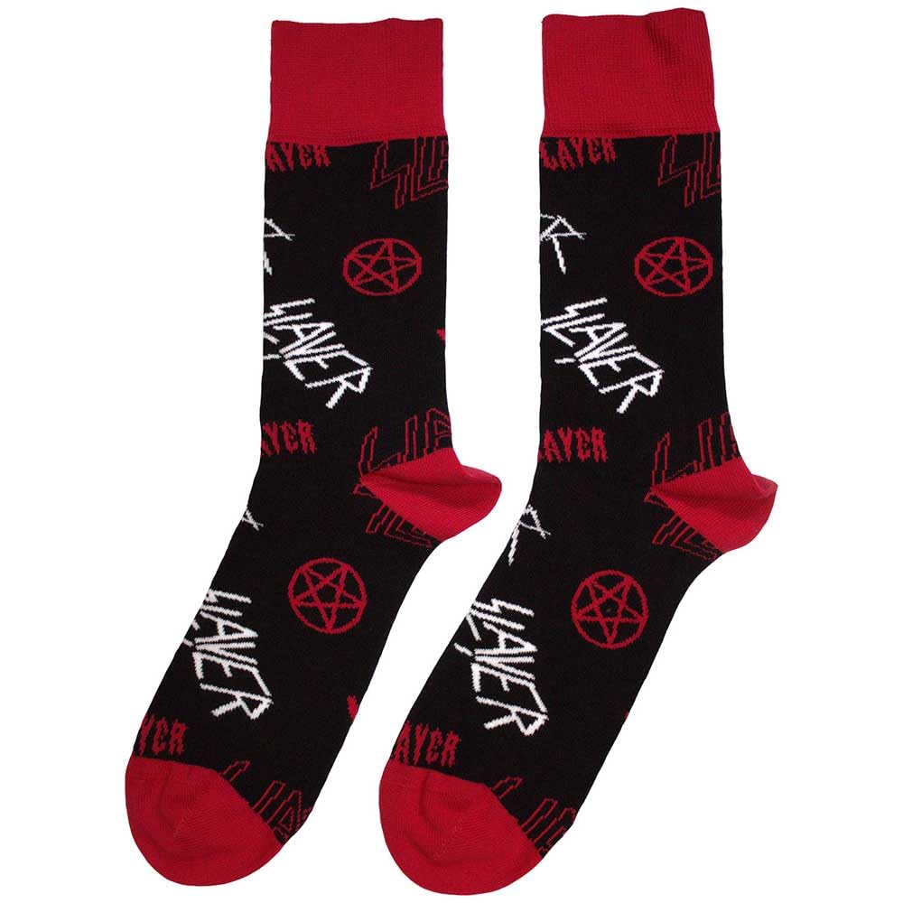 Rock Off officially licensed products Slayer Band Logo Pattern Ankle Socks One Size