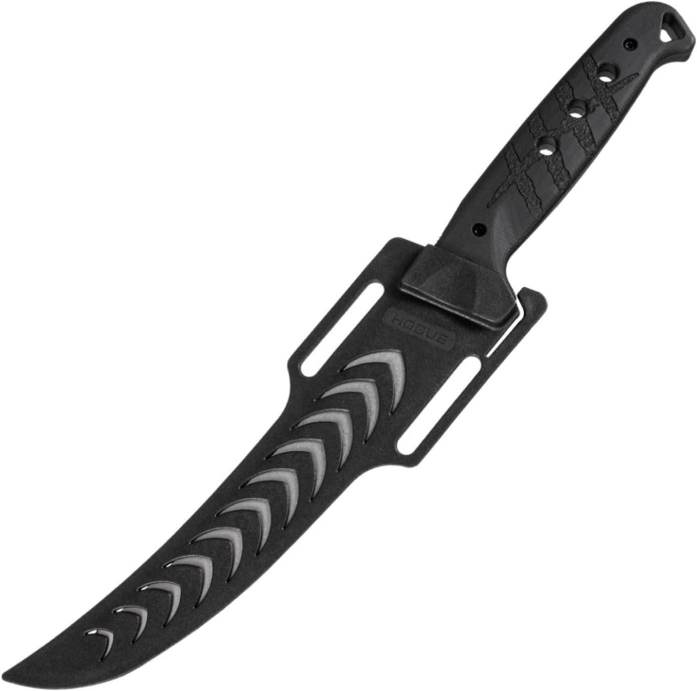 Hogue Flex 7.125” CPM MagnaCut Blade Stone Tumbled Finish, HH Slash Logo Textured Richlite Frame Boning Knife, Black Diamond - 35750