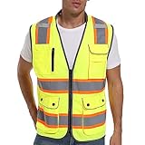 ArcRidge Reflective Safety Vest for Men and Women - High Visibility Construction Vest, Class 2 Work