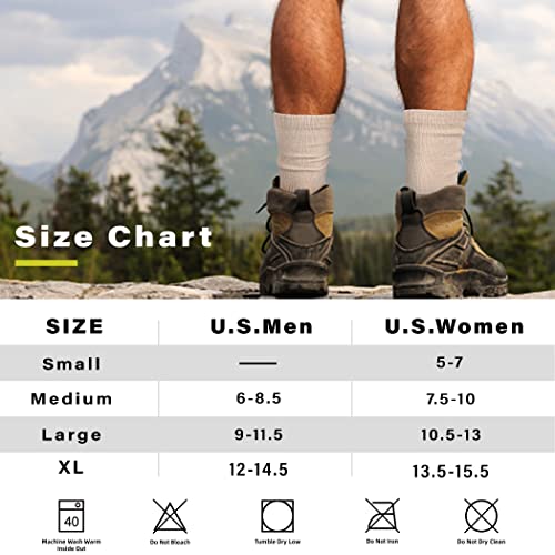 Merino Wool Hiking Socks for Cold Weather Socks Thermal Warm Crew Winter Boot Cushion Socks3