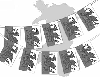 Rest in Peace Queen Elizabeth Rectangular Welsh Flag Black and White ...