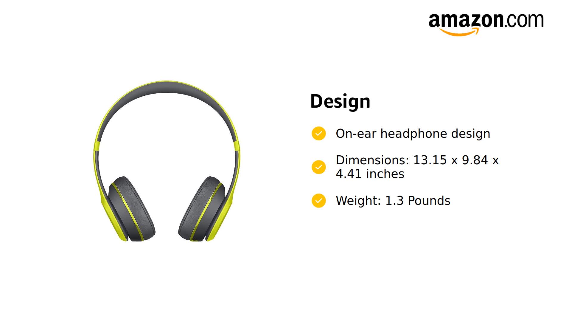 Amazon.com: Beats Solo 2 Wireless On-Ear Headphone- Shock Yellow