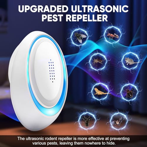 Image of 2026 Upgraded Ultrasonic Pest Repeller Indoor, Pest Control Insect Plug in, Mouse Repellent Indoor, Electric Rodent Repellent Plug-in for Roach, Bugs, Ant, Mosquito, Mice, Spider, Rat,6 Pack