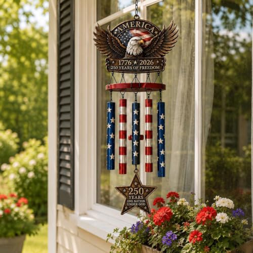 Campana de viento para avión vintage resistente al óxido para decoración exterior duradera 4