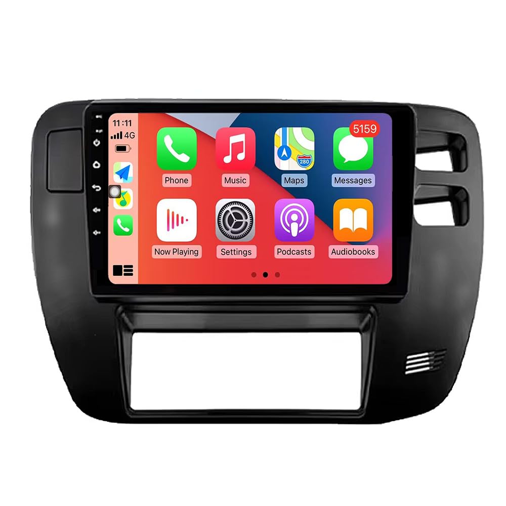 RoverOne Autoradio CarPlay Autoradio pour Nissan Patrol Y61 1997 1998 1999 2000-2005 Android Auto écran Tactile GPS Bluetooth WiFi Radio Player