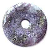 Jedes Stück ist einzigartig. Donut Lepidolith 40 mm
