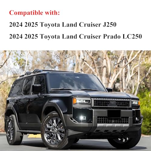 Estribos laterales texturizados para Toyota Land Cruiser 2024-2025 miniatura 2