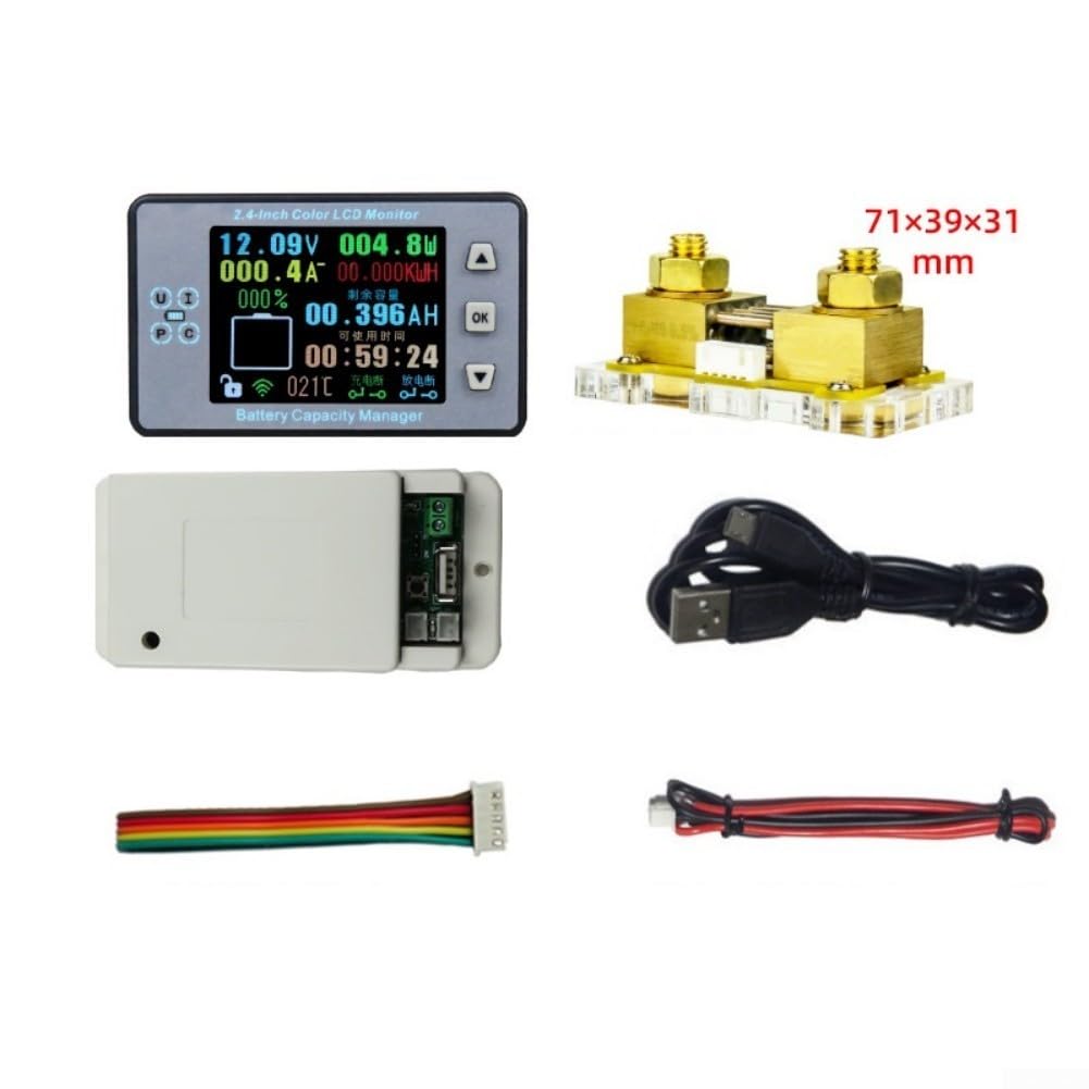 Monitor di tensione wireless da 2,4 pollici con sensore di temperatura (B)