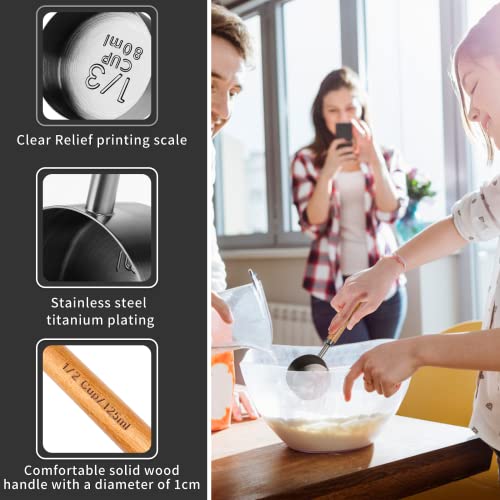 Malmo Measuring Cup with Wooden Handle - Thumbnail 4