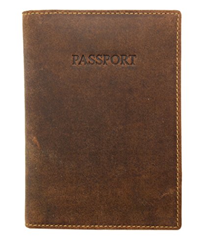 Visconti Soft Leather Secure RFID Blocking Passport Cover Wallet - POLO 2201, Oil Tan, One Size2