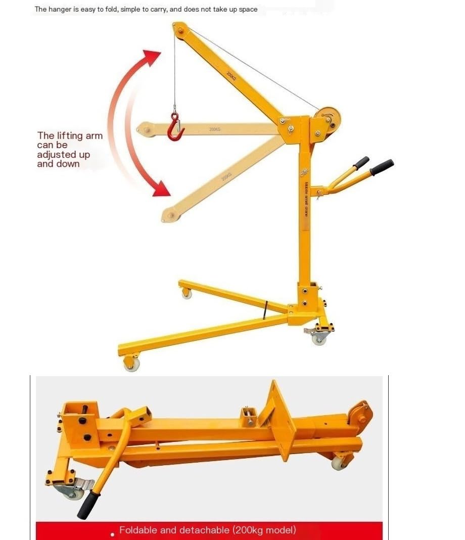 Amazon.com: JKSVTF Hand-Operated/Electric Mobile Crane, Portable