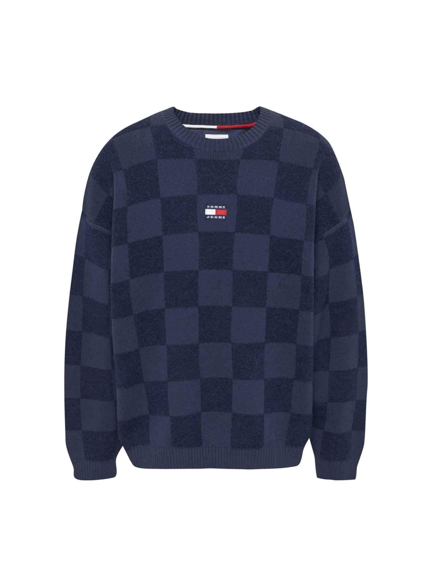 Tommy Jeans Pull Bleu DM0DM15069 - Pull en coton pour homme