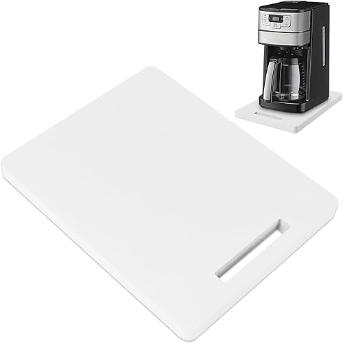 Bandeja deslizante de bambú para electrodomésticos optimiza tu encimera de cocina con un estante desplegable para cafetera estándar de EE. UU. y