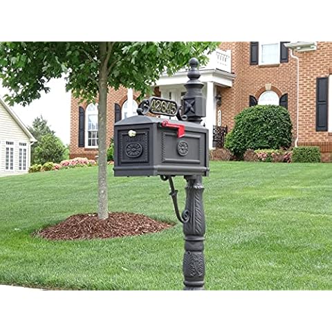 Better Box Mailboxes Decorative Residential Curbside Cast Aluminum Mailbox Black Authentic * Original * Exclusive Cover