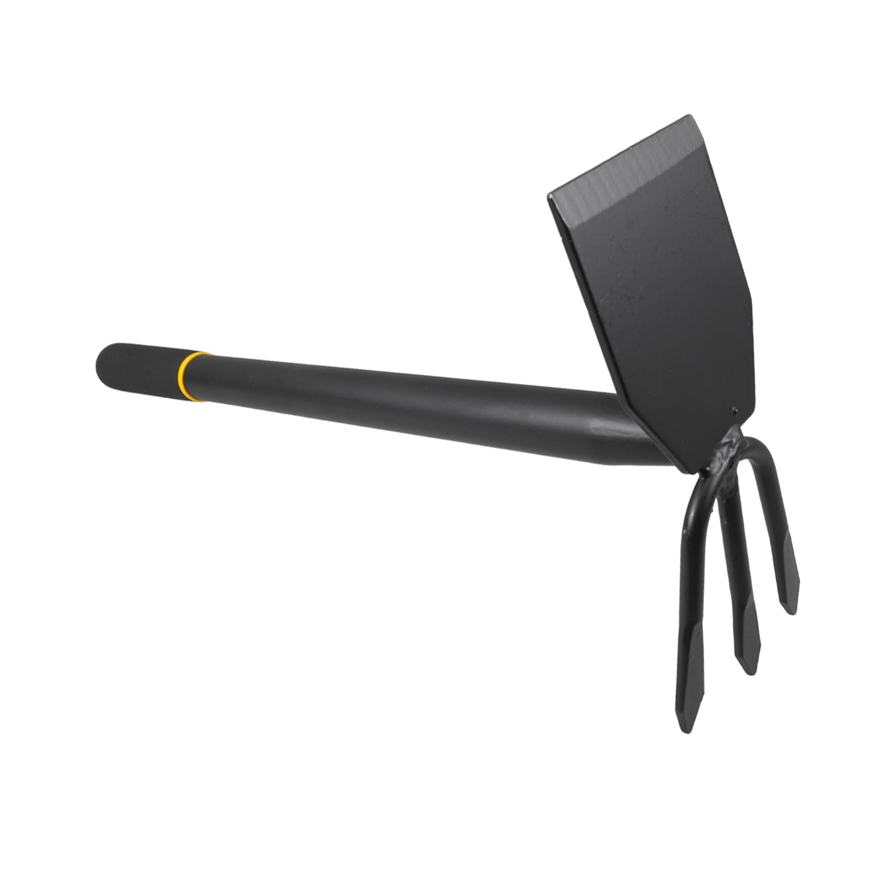 Happyyami Attrezzo da Giardino in Acciaio al Manganese, Utensile Portatile a 2 Teste, Monoblocco, Alta Resistenza, per Trapianto e Diserbo in Orto