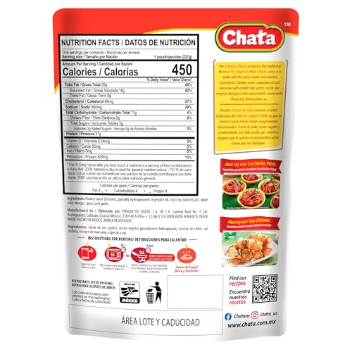 Chata Mexican Chicken Chilorio, Ready to Eat, 8.8 oz