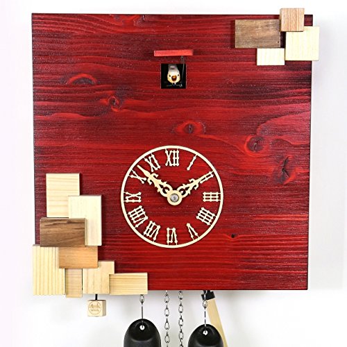 Amazon.co.jp: VDS認定レッドwith Natural Woodアクセント8日モダン