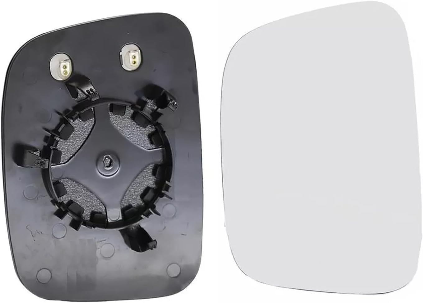 Bohaner Ersatz Spiegelglas für VW Transporter T5 2003-2009 Caddy 2004-2015 Außenspiegel Glas Umkehrlinse Rückfahrglas Spiegel Ersatzspiegelglas Beheizbar Seitenspiegel Glas