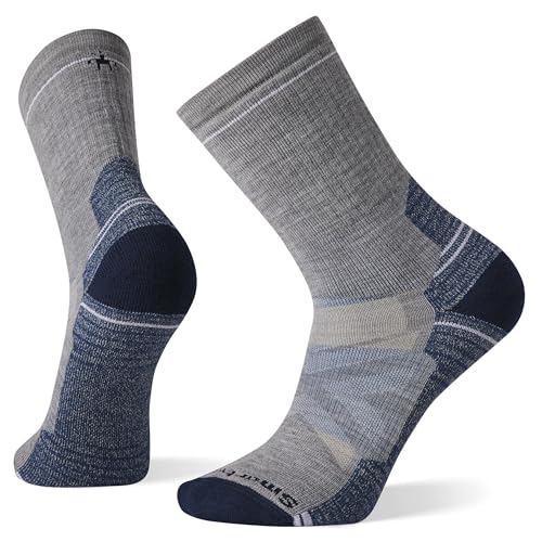 Smartwool Hike Full Cushion Crew Socks, Light Gray, Large