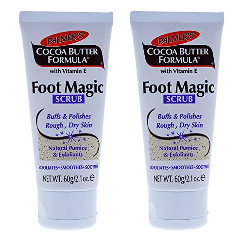 Cocoa Butter Foot Magic Scrub by Palmers for Unisex - 2.1 oz Scrub - (Pack of 2)