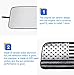 Windshield Flag Sunshade Sun Shade Heat Shield Sun Visor Mat Compatible with Jeep Wrangler Rubicon Sahara TJ JK JKU 2 Door & 4 Door