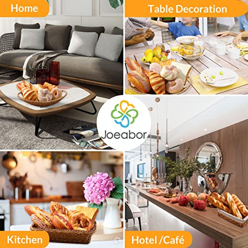 8pcs Artificial Pans, Realistic Fake Hood Display Decorative Pans, Fake Food Props for Staging, Fake Croissant, Dessert, Robe