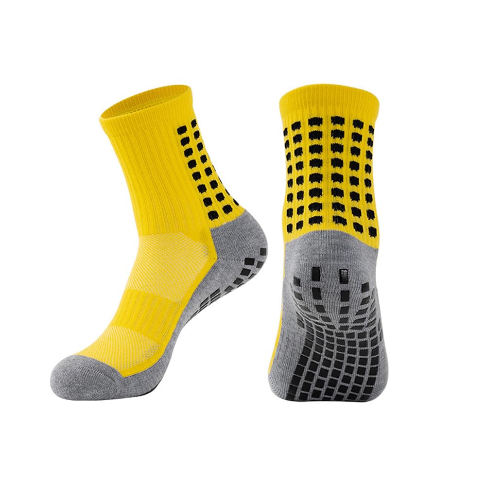 2/4 paia di calzini sportivi da uomo antiscivolo per calcio, calcio, basket, corsa, escursionismo, ciclismo, sport