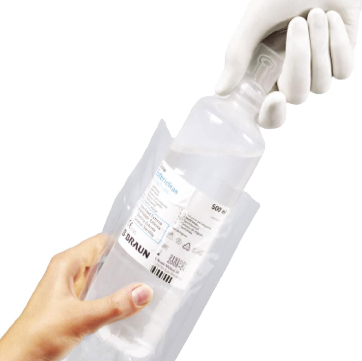 B BRAUN NaCl 0.9% Solution Saline 500ml - Stérile Pour Rinçage Nasal Et Nettoyage Plaies
