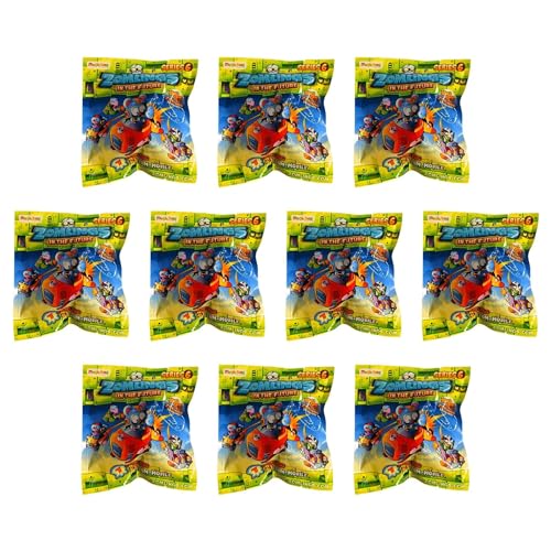 Zomlings In The Future 1 Zomling & 1 Zom Mobile Blind Party Suprise Bag Pack de 10 - Serie 6