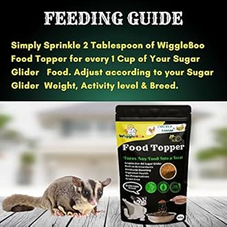 Magical Sugar Glider Food Topper || Joy of Best Taste || Chicken & Banana Flavour || Grain Free & Protein Rich || Natural Dewormer || 50g