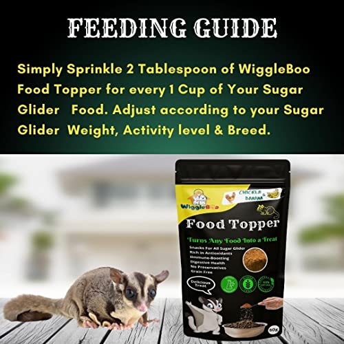 Magical Sugar Glider Food Topper || Joy of Best Taste || Chicken & Banana Flavour || Grain Free & Protein Rich || Natural Dewormer || 50g