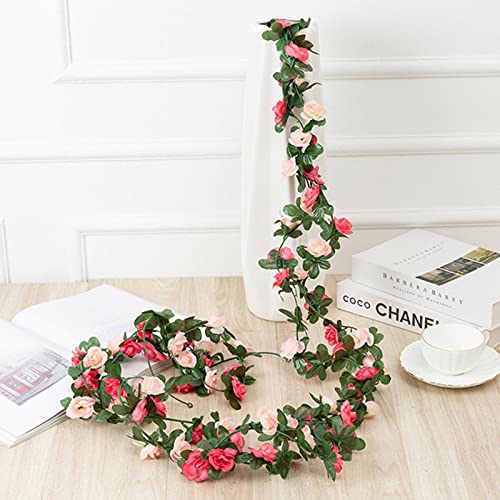 250 CM Rose Fleurs artificielles Guirlande de noël pour Mariage Maison Chambre décoration Printemps Automne Jardin Arc Bricolage Fausse Plante Vigne Cover